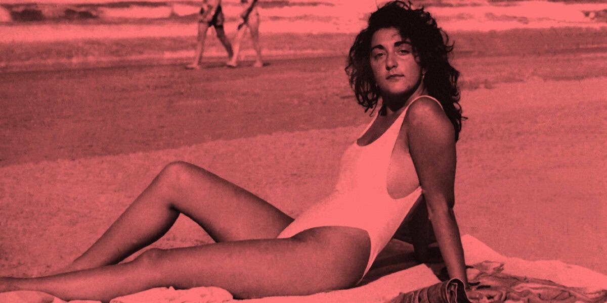 Simonetta Cesraoni al mare